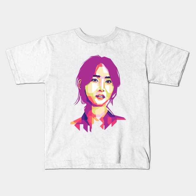 Yoona SNSD Kids T-Shirt by Tupai Art